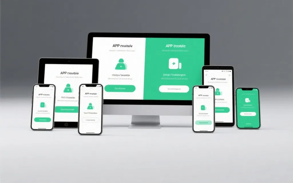 多终端设备展示APP下载信息